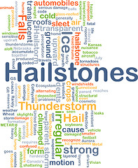 Image showing Hailstones background concept