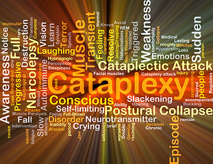 Image showing Cataplexy background concept glowing