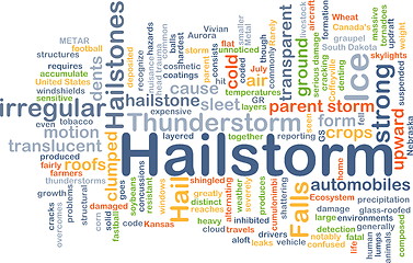 Image showing Hailstorm background concept