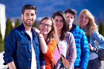 Image showing happy students group