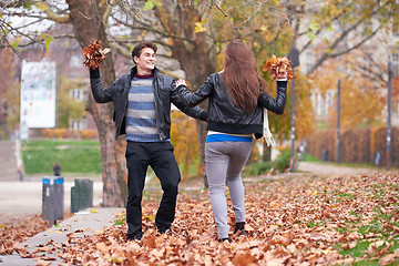 Image showing autumn couple