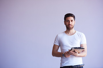 Image showing student working on tablet