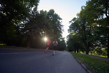 Image showing couple jogging