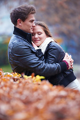 Image showing autumn couple