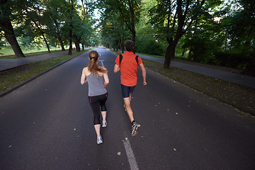 Image showing couple jogging