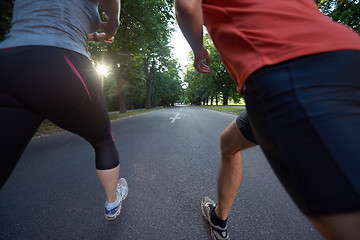 Image showing couple jogging