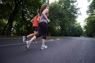 Image showing couple jogging