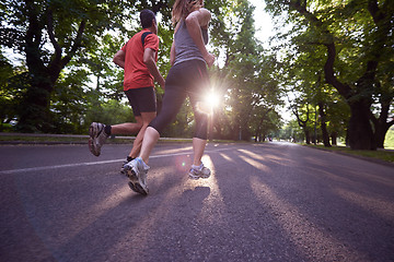 Image showing couple jogging