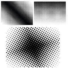 Image showing Halftone Patterns. Set of  Halftones