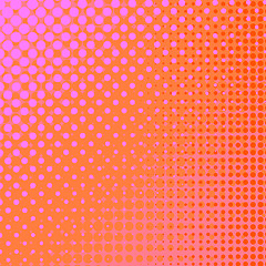 Image showing Dots on Pink Background. Halftone Texture