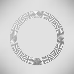 Image showing Greek Ornamental  Circle Frame