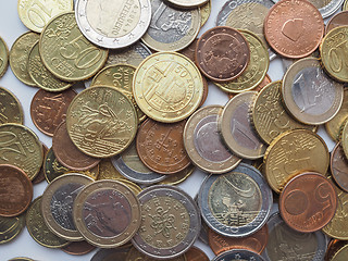 Image showing Euro coins