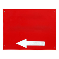 Image showing Direction arrow sign isolated