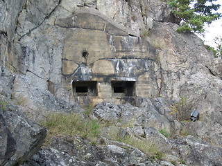 Image showing Firing slits, old fortification