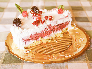 Image showing Retro looking Pie cake