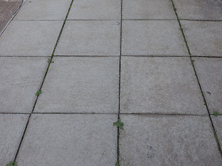 Image showing Grey concrete pavement background