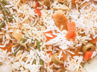 Image showing Retro looking Curry rice