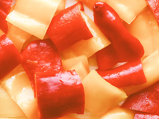 Image showing Retro looking Peppers