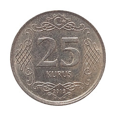 Image showing Turkish coin isolated