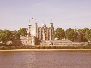 Image showing Retro looking Tower of London