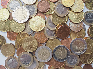 Image showing Euro coins