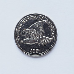 Image showing Old US 1 cent coin