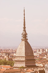 Image showing Retro looking Mole Antonelliana in Turin