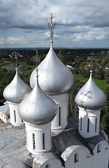 Image showing  Church domes top view