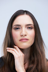 Image showing portrait of young woman isolated