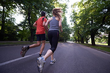 Image showing couple jogging