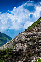 Image showing Rohtang La pass Traffic jam of cars