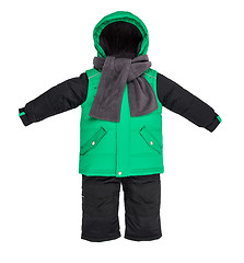 Image showing Childrens snowsuit fall