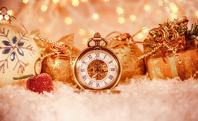 Image showing Christmas pocket watch