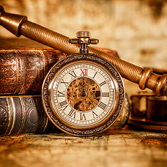 Image showing Vintage pocket watch