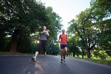 Image showing couple jogging