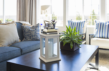 Image showing Living Area with Coffee Table, Couch and Chairs