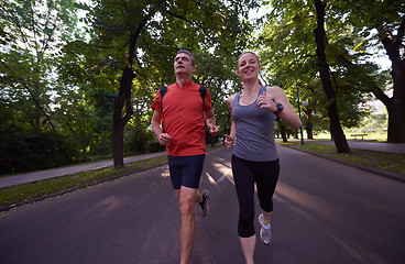 Image showing couple jogging