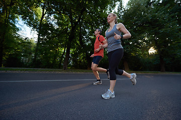 Image showing couple jogging