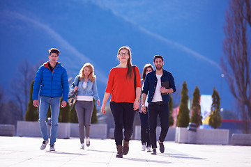 Image showing happy students group