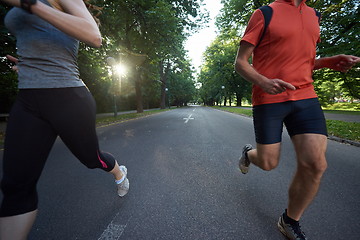 Image showing couple jogging