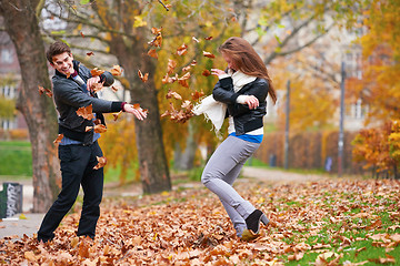 Image showing autumn couple