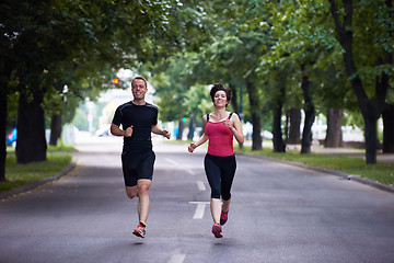 Image showing couple jogging