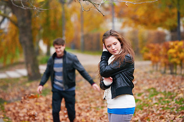 Image showing autumn couple