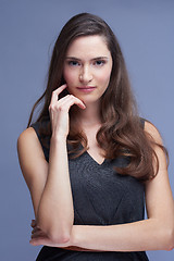 Image showing portrait of young woman isolated