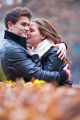 Image showing autumn couple