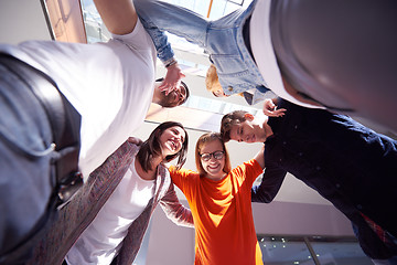 Image showing happy students celebrate