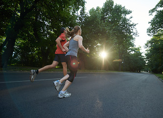 Image showing couple jogging