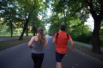 Image showing couple jogging