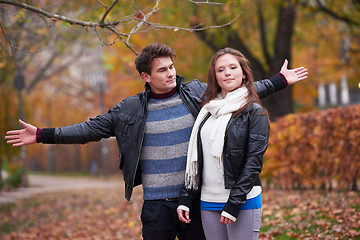 Image showing autumn couple
