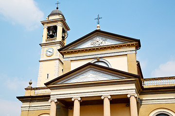 Image showing column old architecture in italy europe milan  